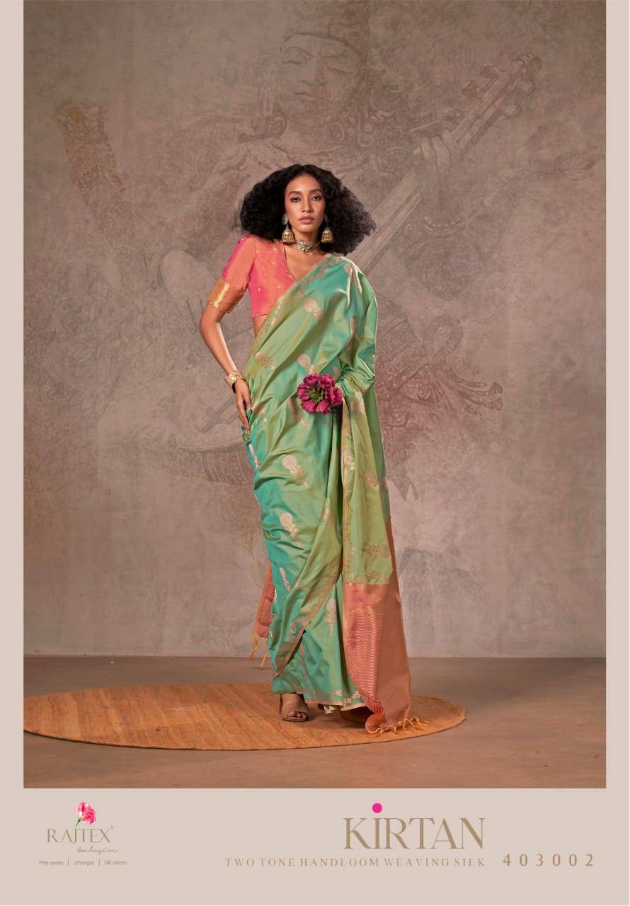 Rajtex Kirtan Two Tone Silk Wholesale saree market